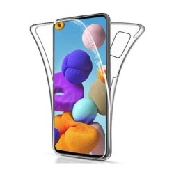 360º Capa de Silicone para Samsung Galaxy A12/A125 Transparente 360º Capa de Silicone para Samsung Galaxy A12/A125 Transparente